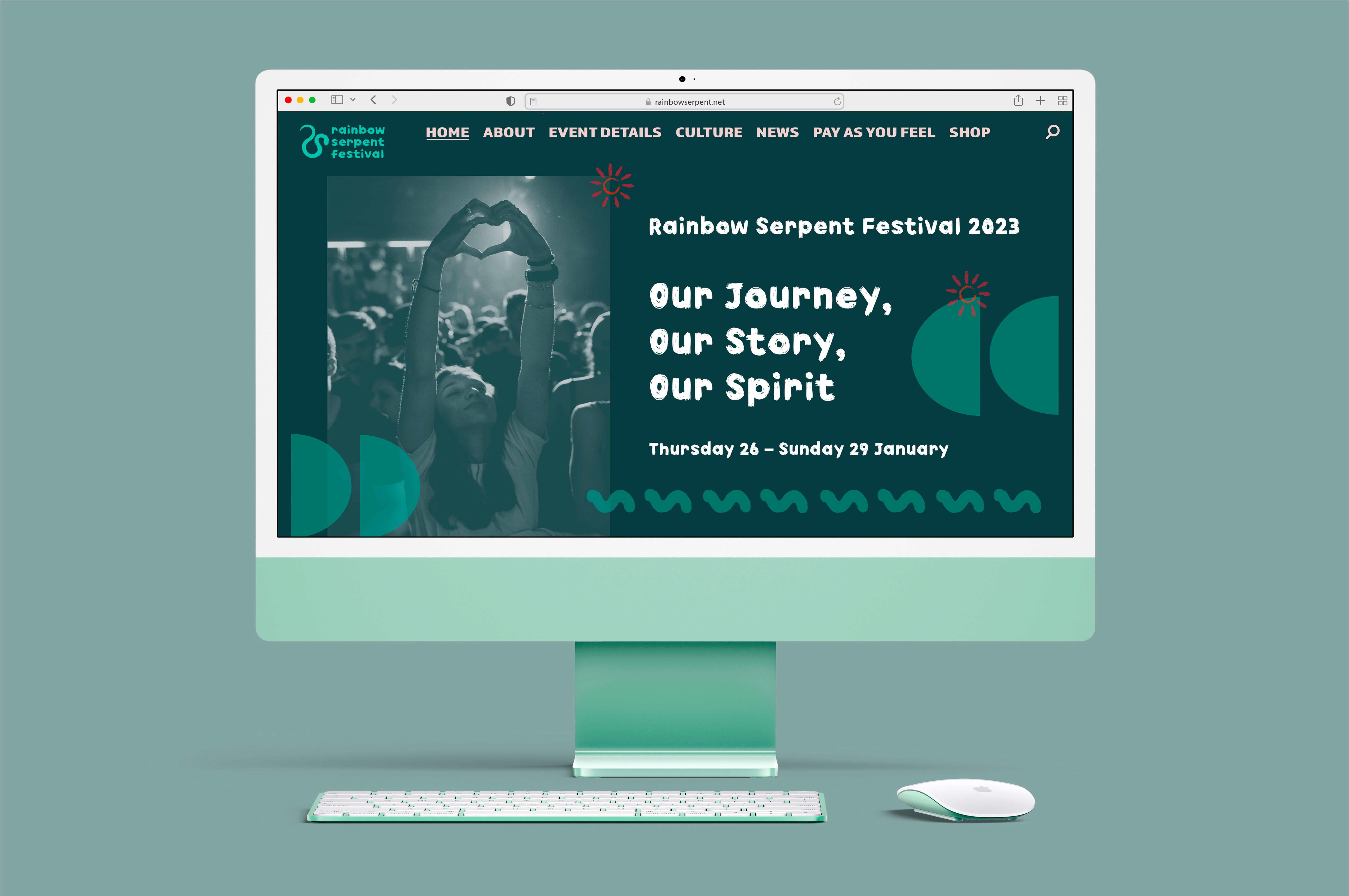 Rainbow Serpent Festival Desktop Home Page