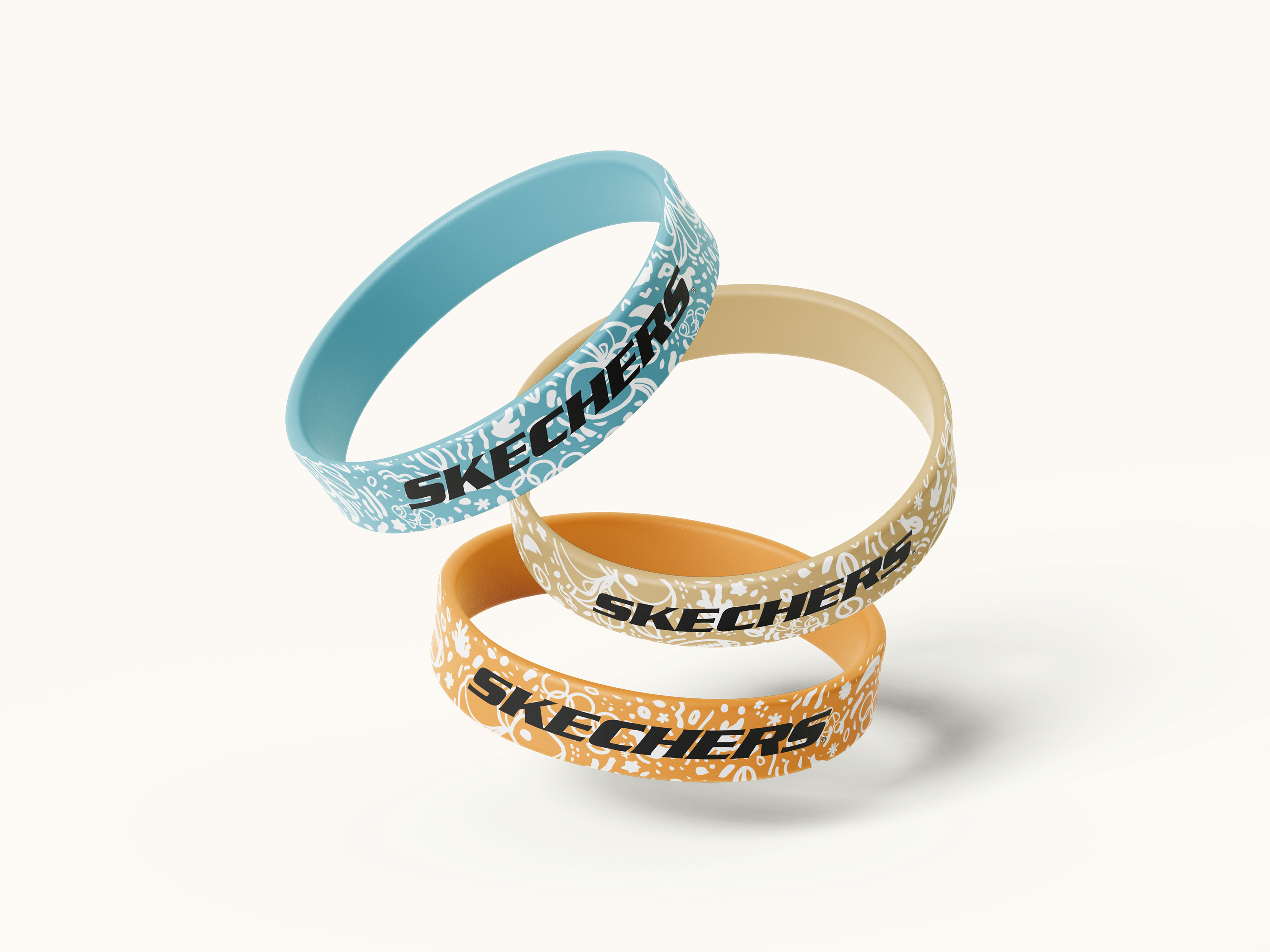 skechers Silicone Wristband motif